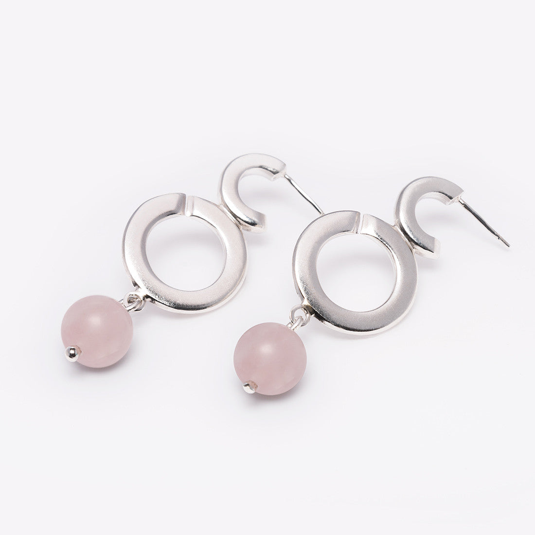 Bubbles earrings with stone