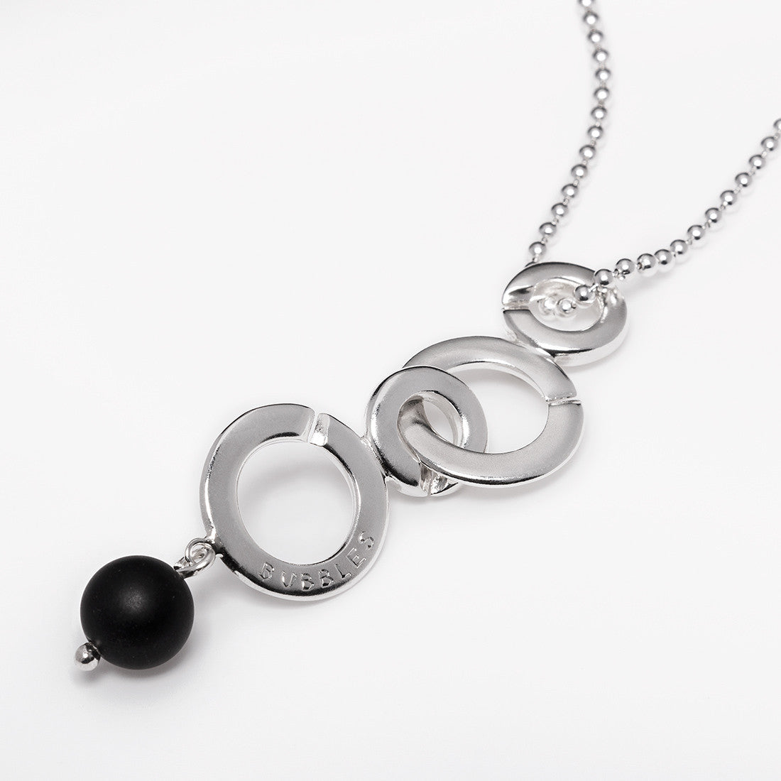 Bubbles pendant with stone