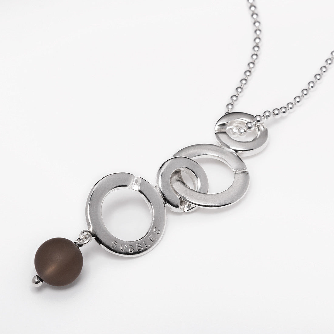 Bubbles pendant with stone