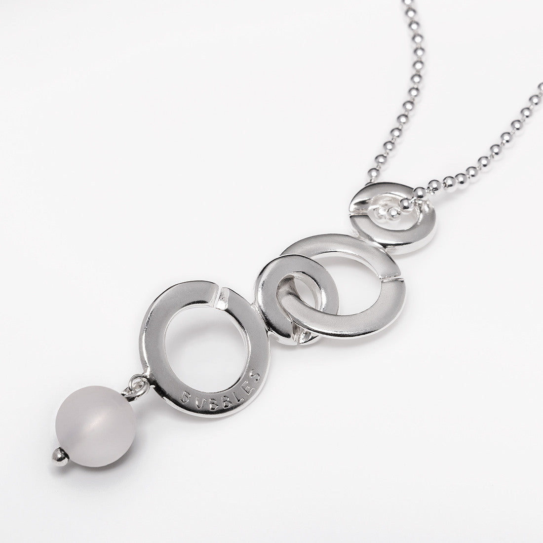 Bubbles pendant with stone